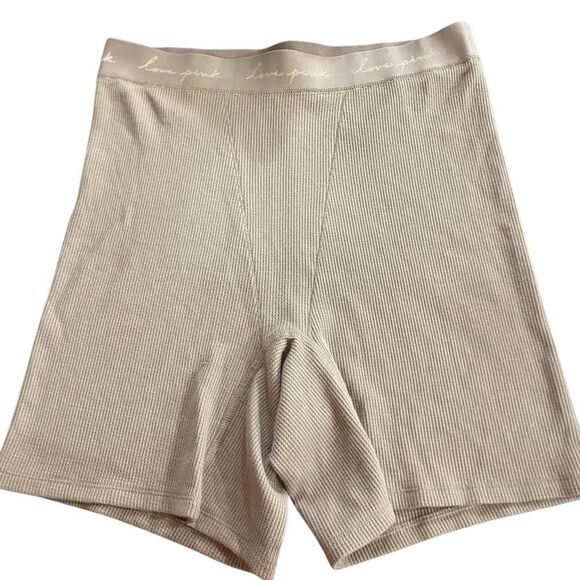 Pink Victoria’s Secret size large boxer brief shorts or sleep shirt basic color - Picture 1 of 4